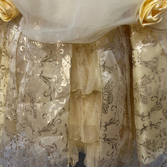 Disney belle Golden Princess Dress for Kids - Picture 5 of 9